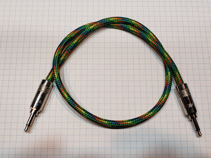 MoonBase Alien Pride 18in/45cm Eurorack 3.5mm braided synth patch cable